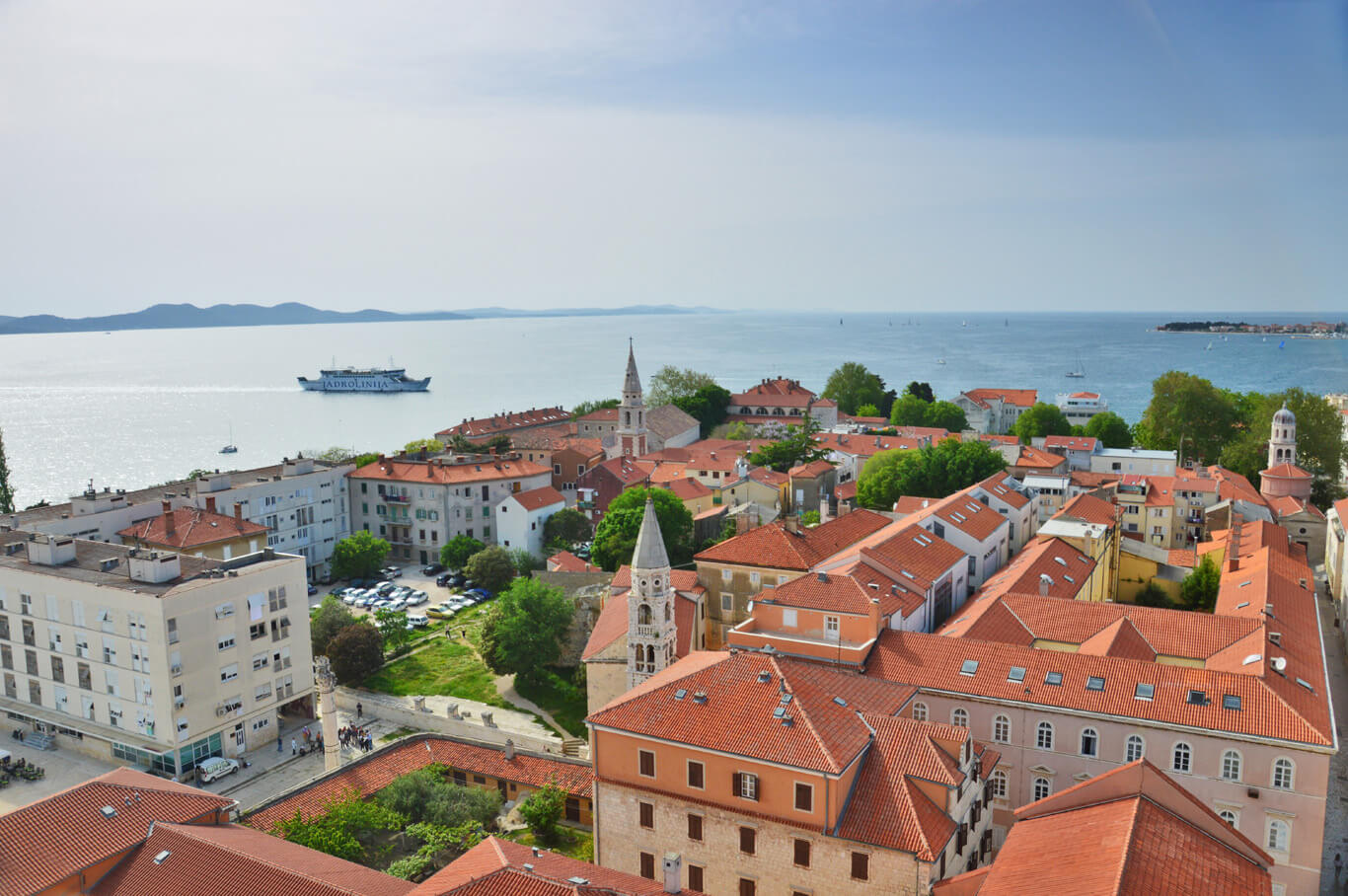 View from the bell tower zadar