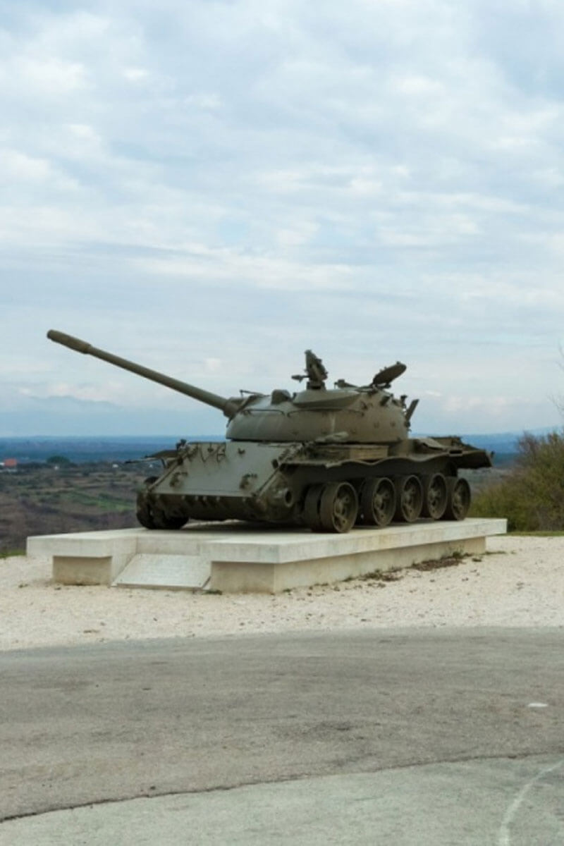 T-55 on Dracevac