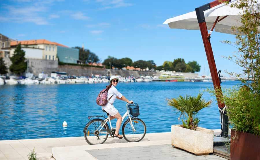 Cycling through Zadar Croaita